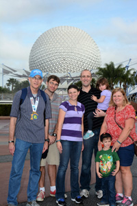 Bob Pohl and family in Disney